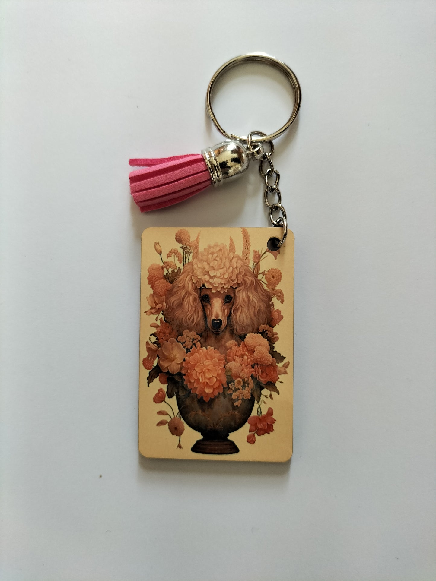 Beautiful MDF Keychain With Gorgeous Dogs Designs On Them