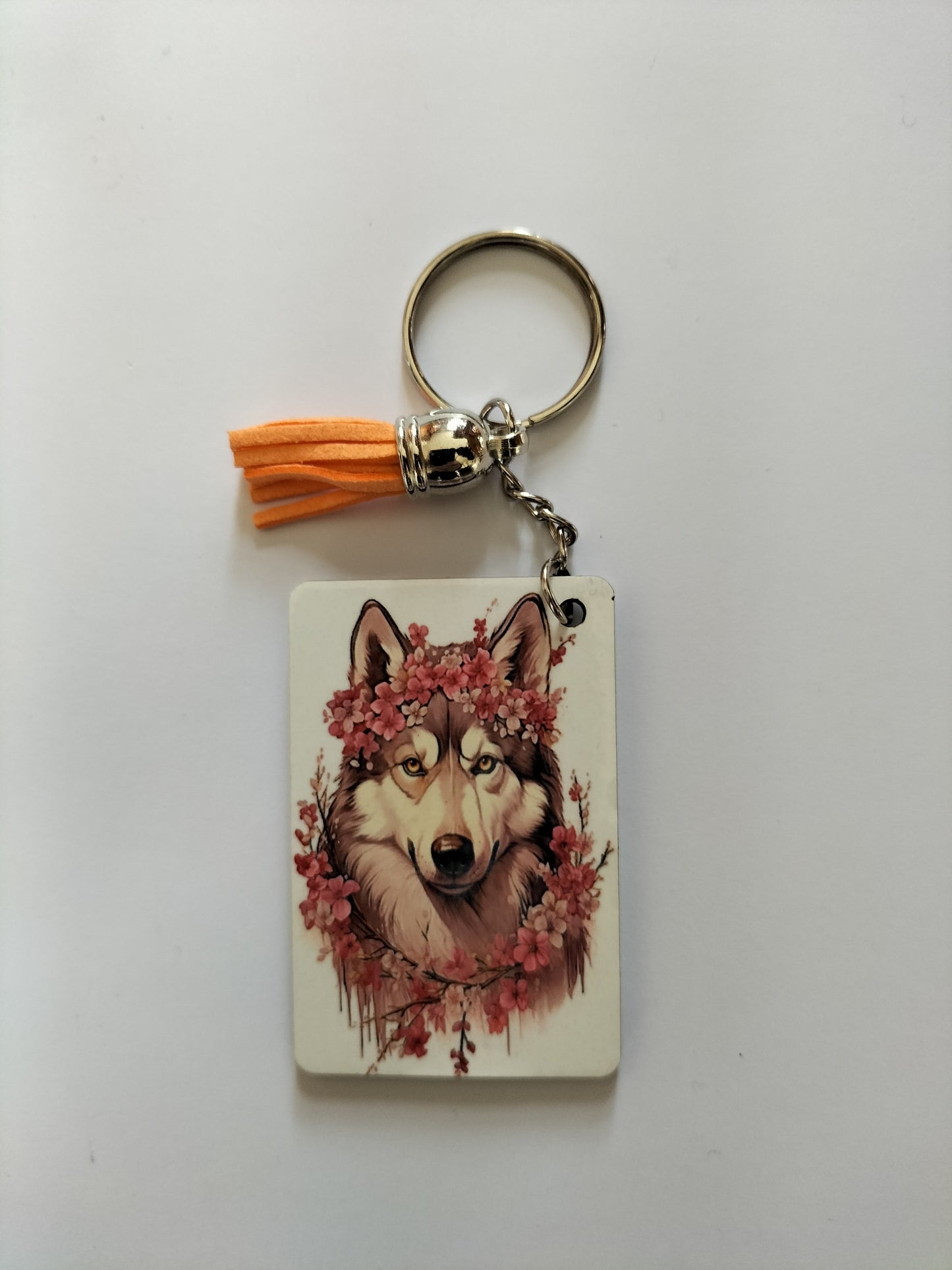 Beautiful MDF Keychain With Gorgeous Dogs Designs On Them