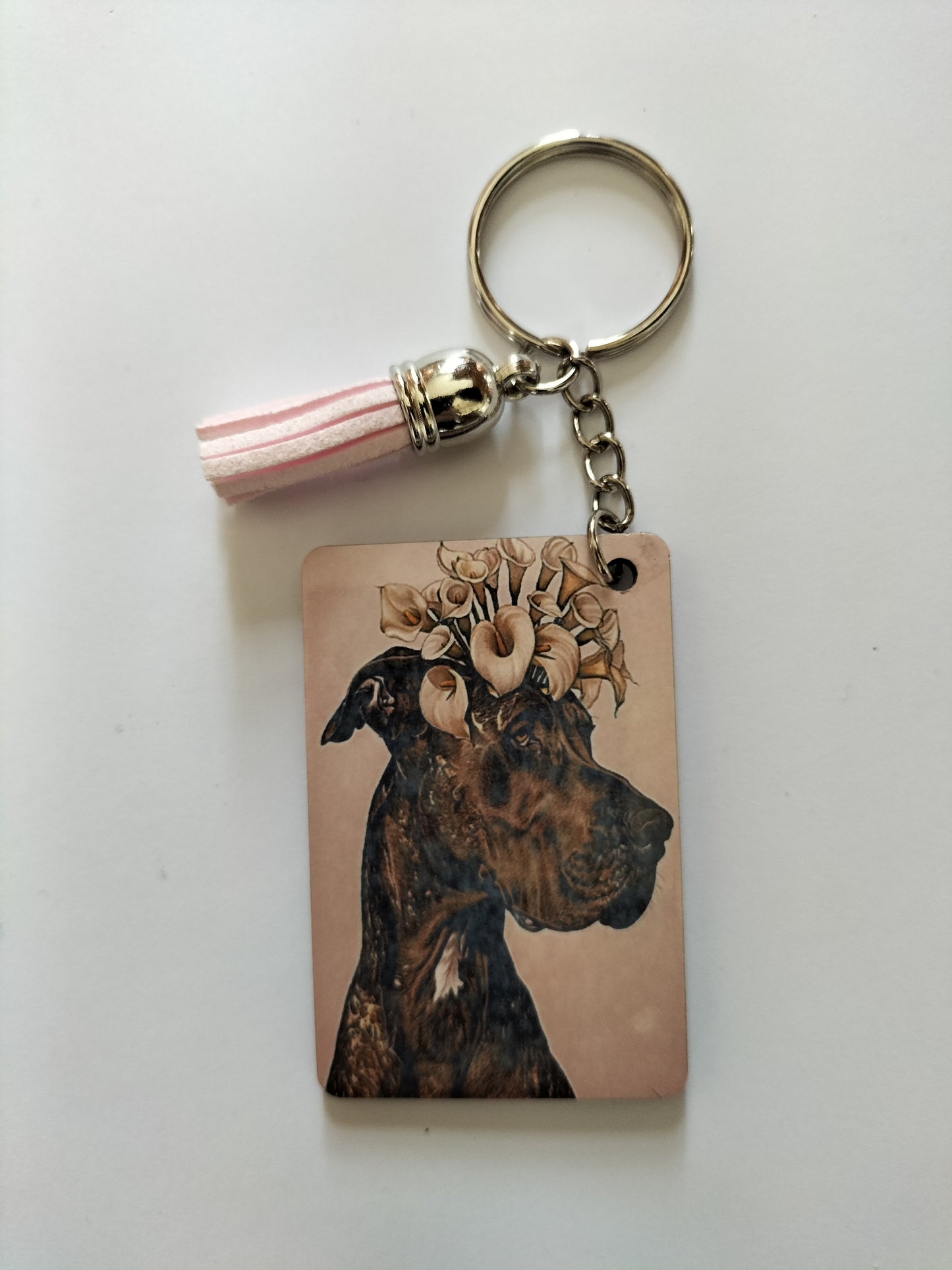 Beautiful MDF Keychain With Gorgeous Dogs Designs On Them