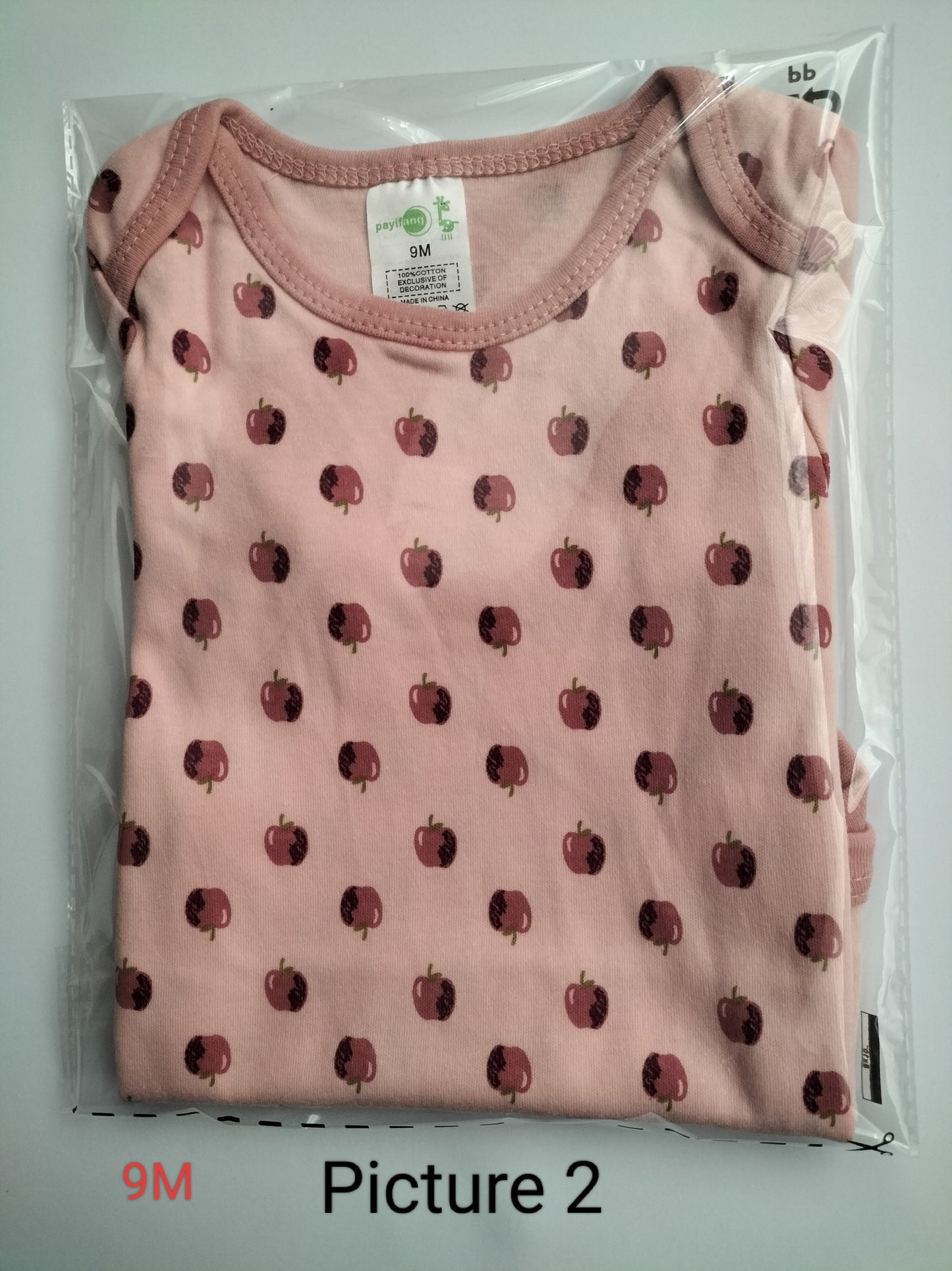 4 Pcs Adorable Unisex 9 month old Baby Rompers Short-Sleeve, Round Neck Onesies