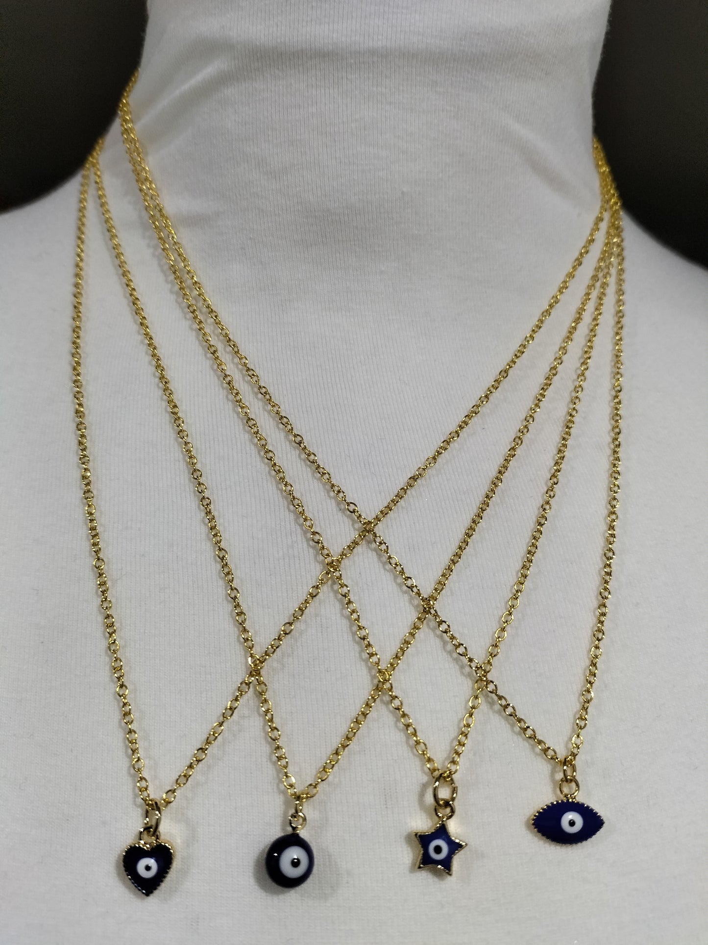 Evil Eye Golden Necklace