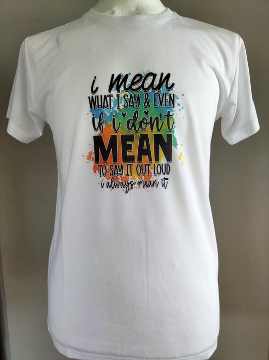 Beautiful men's T-short 65% polyester and 35% cotton with stunning  text design Crafted