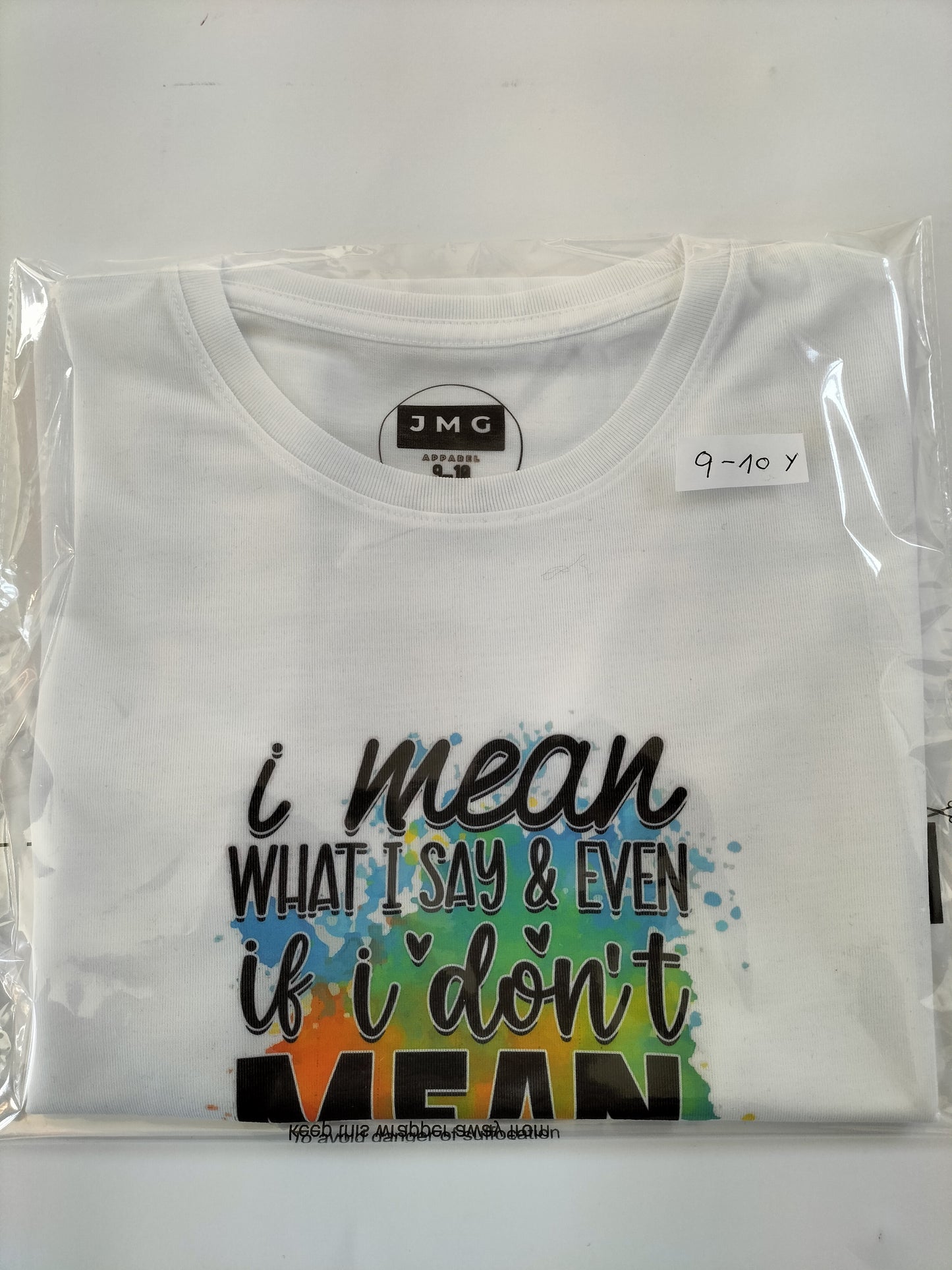 Variety of 100% polyester children's T-shirt's age 7-8 Y, 9-10 Y and 11-12 Year's old