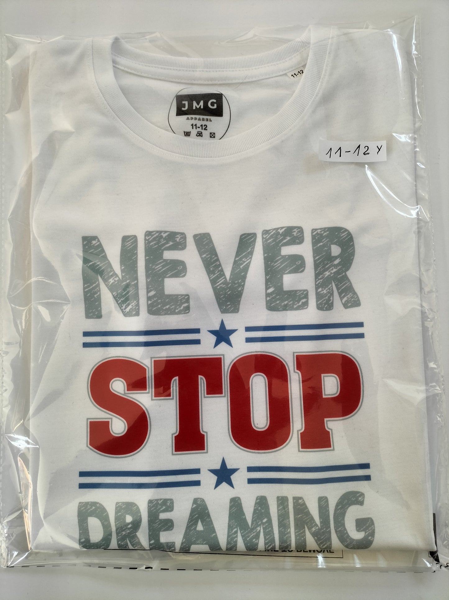 Variety of 100% polyester children's T-shirt's age 7-8 Y, 9-10 Y and 11-12 Year's old