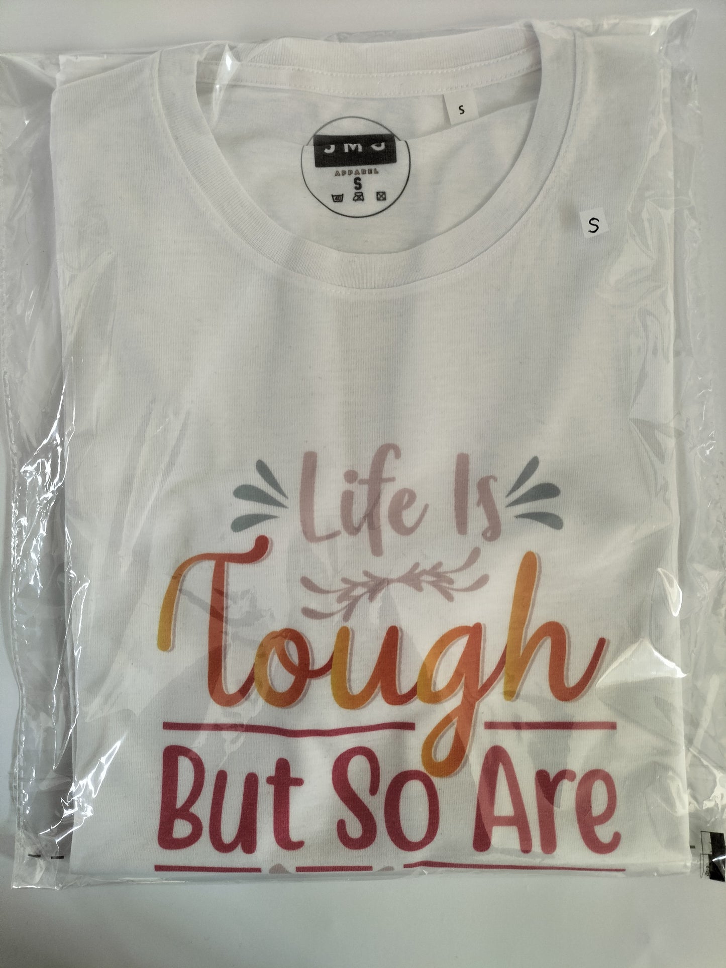 Beautiful men's T-short 65% polyester and 35% cotton with stunning  text design Crafted